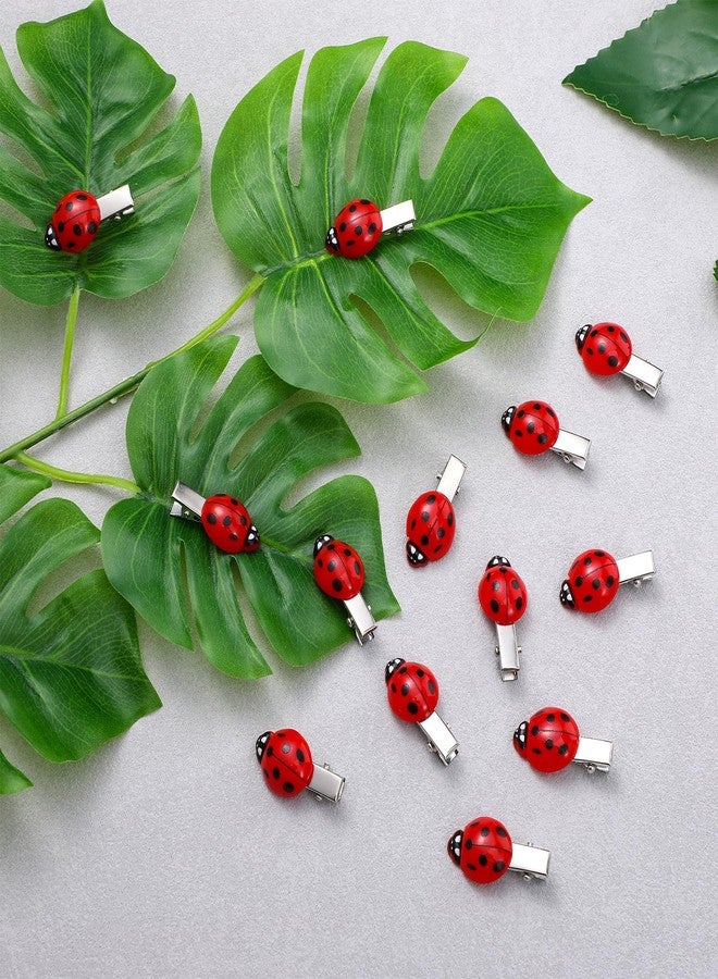 DOPENSPI 15PCS Ladybug Hair Clips, Fun Insect Bug Hair Clips Cute Lady Bug Barrettes Whimsical Accessories Small Red Lady Bugs Hairs Accessories for Women Girls All HairType Cosplay Themed Party - Image 5